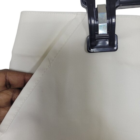 NWT Boston Proper Rio White Zip Front 5-Inch Shorts Size 8 Cotton Stretch - Picture 3 of 9